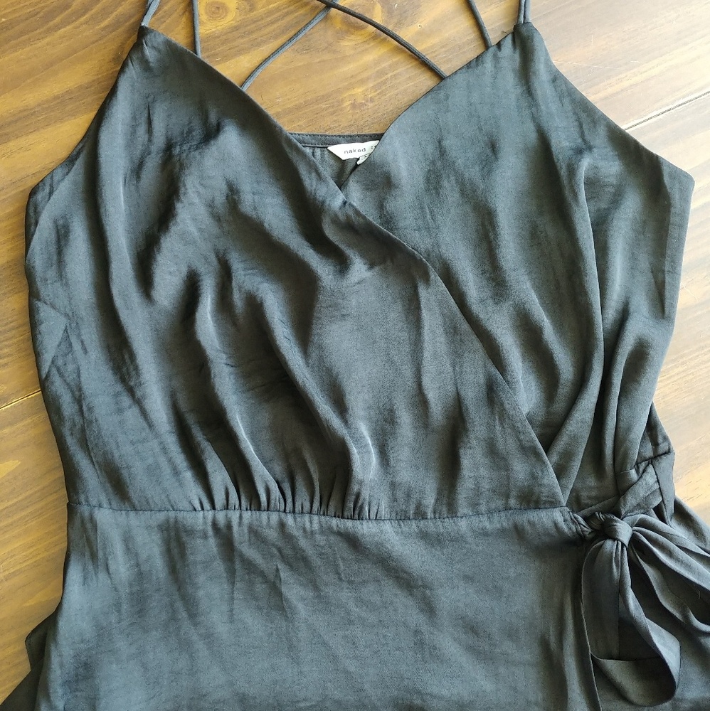 Black strappy top